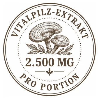 2.500 mg Vitalpilz-Extrakt pro Portion